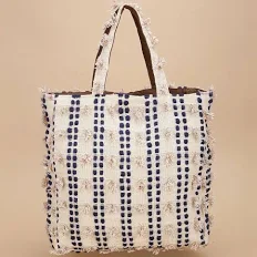 Canvas tote bag with simple variants