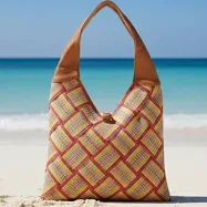 Canvas tote bag with simple variants