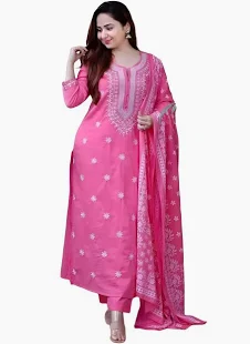 Festive kurti set with dual pricing and multiple variants.
