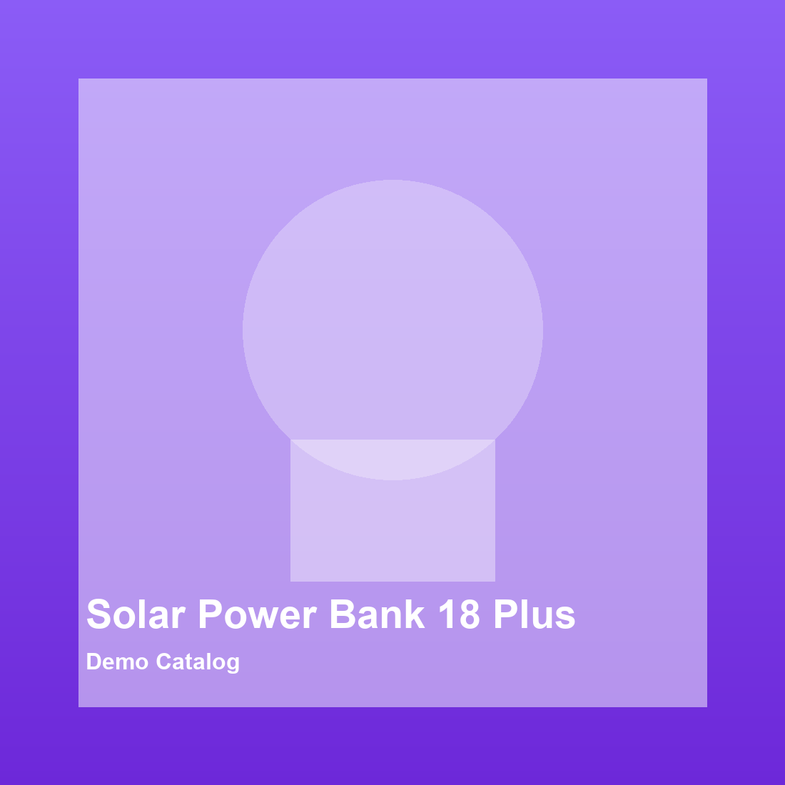 Solar Power Bank 18