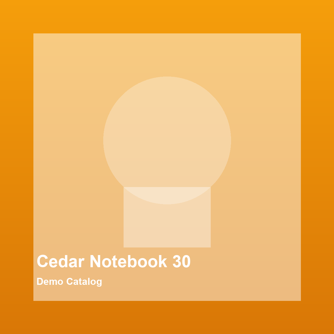 Cedar Notebook 30