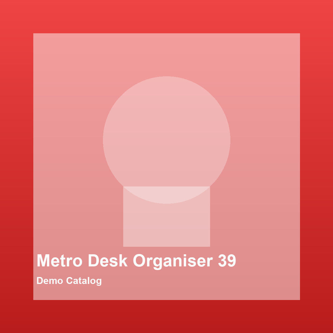 Metro Desk Organiser 39