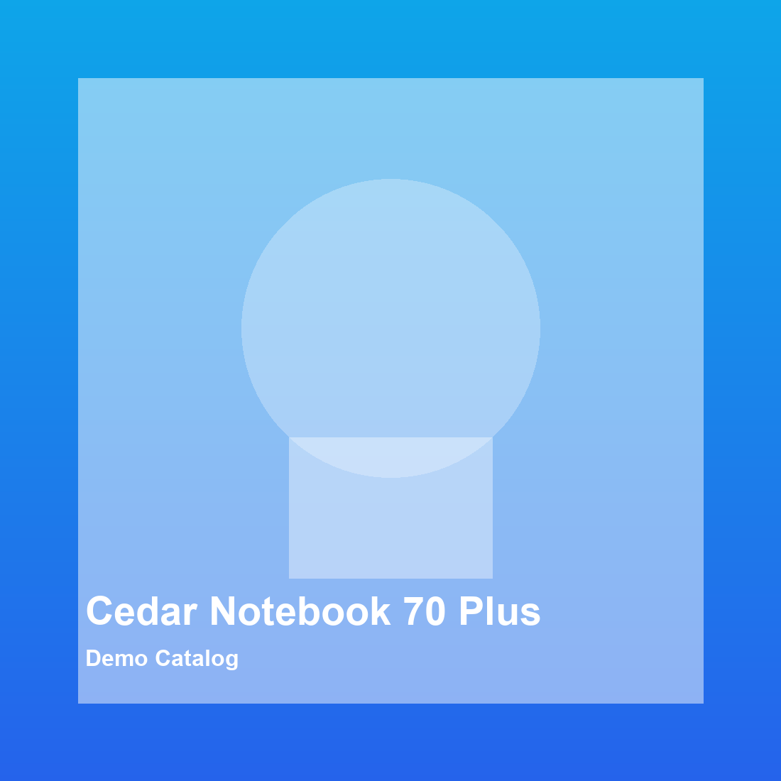 Cedar Notebook 70
