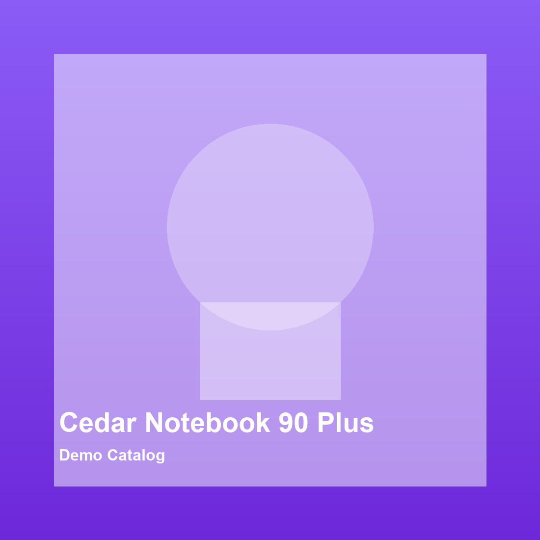 Cedar Notebook 90