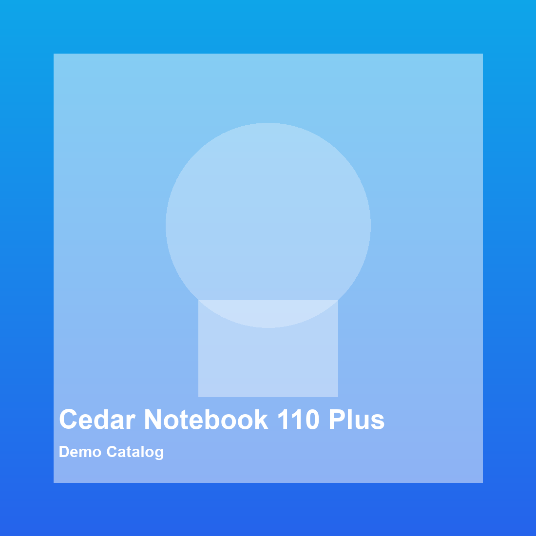 Cedar Notebook 110