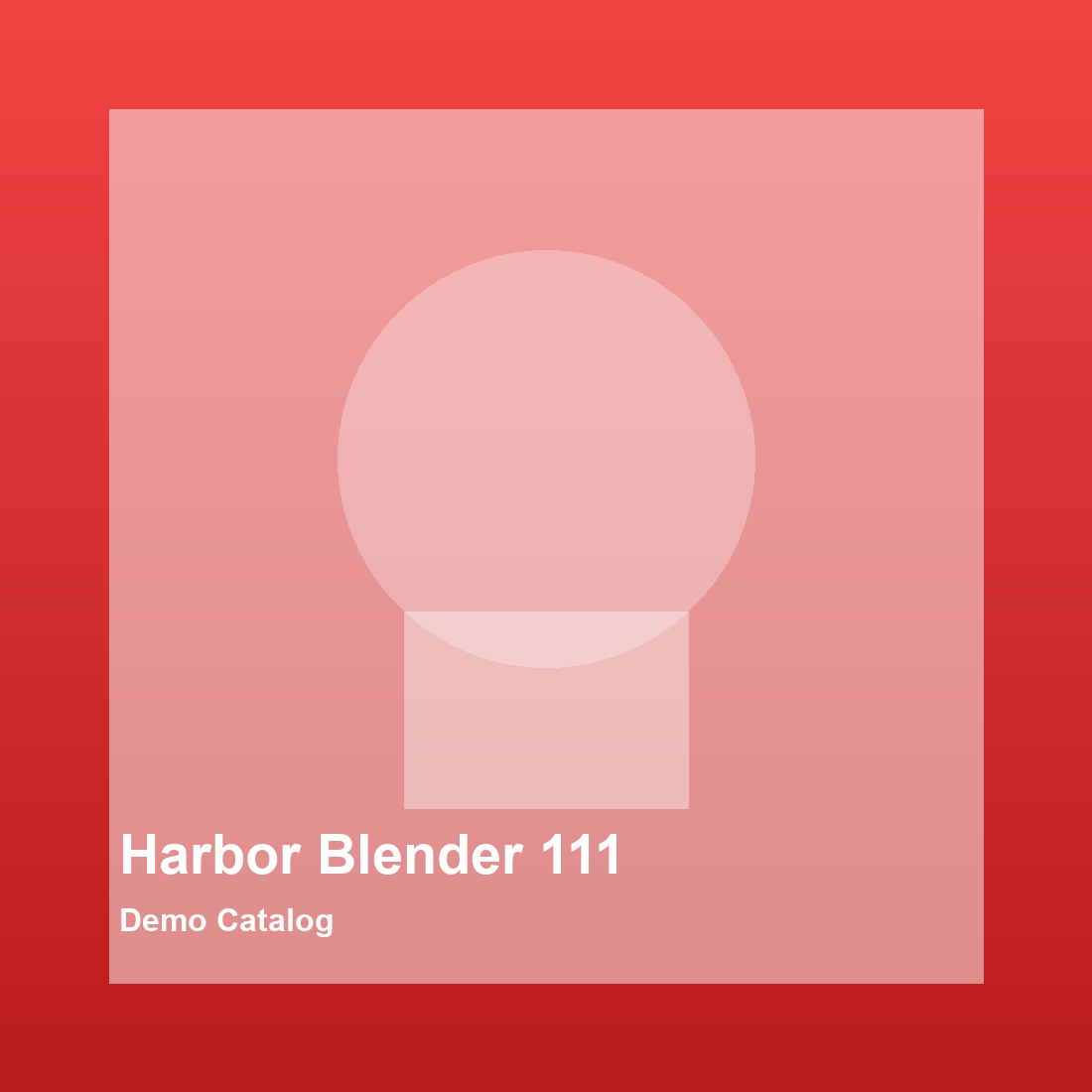 Harbor Blender 111